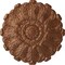 Ekena Millwork Durham Ceiling Medallion (Fits Canopies up to 4 1/4"), Hand-Painted Polished Copper, 31"OD x 1 1/2"P CM31DUPOS - alternate 1